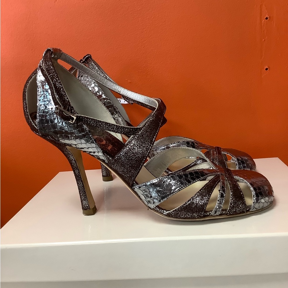 Dior Metallic Python Leather Sandals - image 5